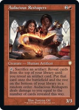 Audacious Reshapers (Retro Frame), Commander: The Brothers' War 112