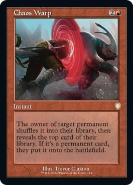 Chaos Warp (Retro Frame), Commander: The Brothers' War 114
