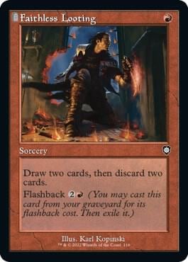 Faithless Looting (Retro Frame), Commander: The Brothers' War 116