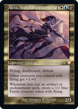 Alela, Artful Provocateur (Retro Frame), Commander: The Brothers' War 119