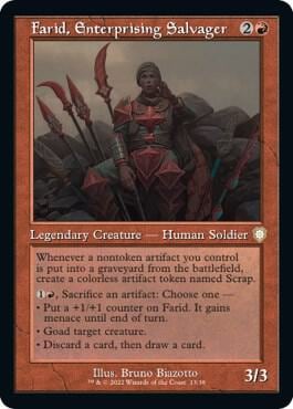 Farid, Enterprising Salvager (Retro Frame), Commander: The Brothers' War 13