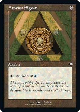 Azorius Signet (Retro Frame), Commander: The Brothers' War 133