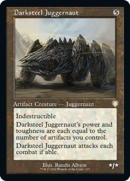 Darksteel Juggernaut (Retro Frame), Commander: The Brothers' War 137