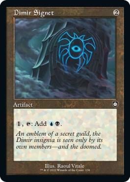 Dimir Signet (Retro Frame), Commander: The Brothers' War 138