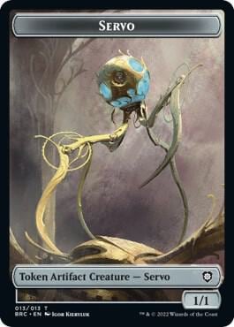 Servo // Eldrazi Double-Sided Token, Commander: The Brothers' War 13 // 2