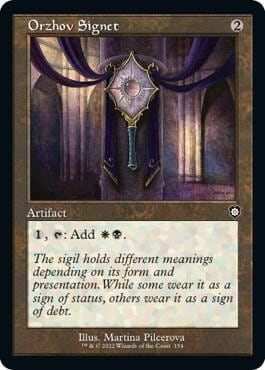 Orzhov Signet (Retro Frame), Commander: The Brothers' War 154