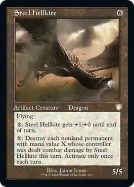 Steel Hellkite (Retro Frame), Commander: The Brothers' War 163