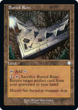 Buried Ruin (Retro Frame), Commander: The Brothers' War 177