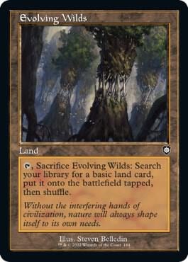Evolving Wilds (Retro Frame), Commander: The Brothers' War 184