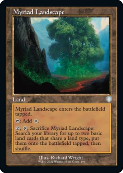 Myriad Landscape (Retro Frame), Commander: The Brothers' War 190