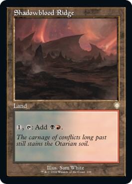 Shadowblood Ridge (Retro Frame), Commander: The Brothers' War 199
