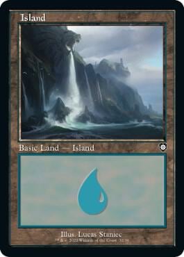 Island (32) (Retro Frame), Commander: The Brothers' War 32