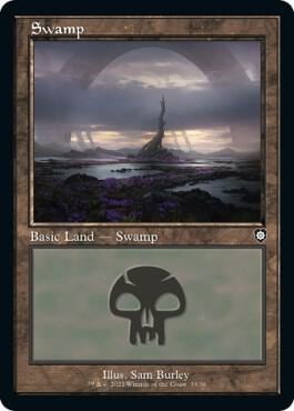 Swamp (33) (Retro Frame), Commander: The Brothers' War 33
