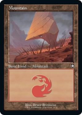Mountain (35) (Retro Frame), Commander: The Brothers' War 35