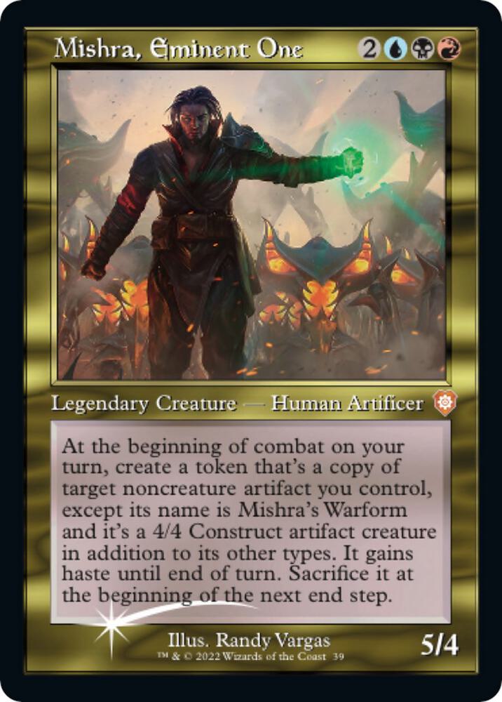 Mishra, Eminent One (Display Commander) - Thick Stock, Commander: The Brothers' War 39