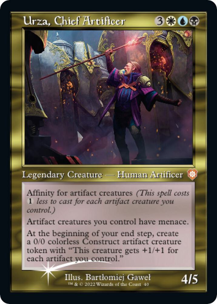 Urza, Chief Artificer (Display Commander) - Thick Stock, Commander: The Brothers' War 40