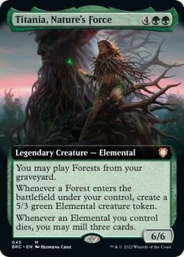 Titania, Nature's Force (Extended Art), Commander: The Brothers' War 45