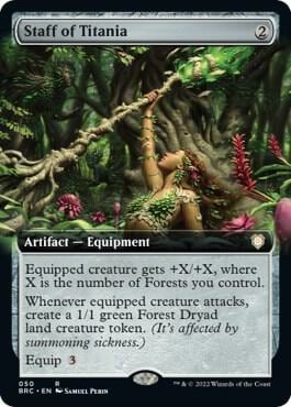 Staff of Titania (Extended Art), Commander: The Brothers' War 50