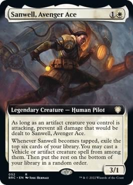 Sanwell, Avenger Ace (Extended Art), Commander: The Brothers' War 52