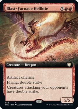 Blast-Furnace Hellkite (Extended Art), Commander: The Brothers' War 59