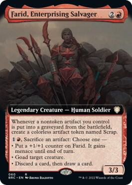 Farid, Enterprising Salvager (Extended Art), Commander: The Brothers' War 60