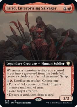 Farid, Enterprising Salvager (Extended Art), Commander: The Brothers' War 60