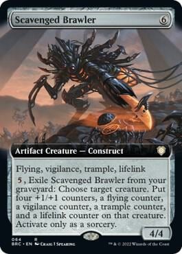 Scavenged Brawler (Extended Art), Commander: The Brothers' War 64