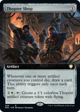 Thopter Shop (Extended Art), Commander: The Brothers' War 66