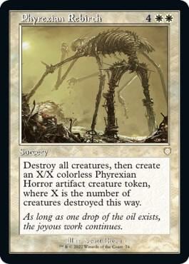 Phyrexian Rebirth (Retro Frame), Commander: The Brothers' War 74