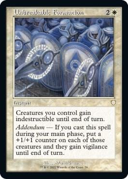 Unbreakable Formation (Retro Frame), Commander: The Brothers' War 78