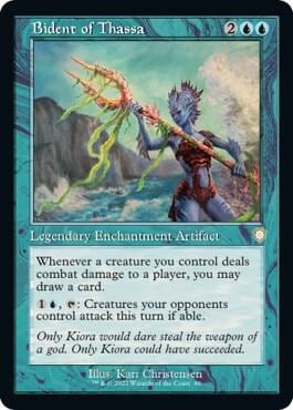 Bident of Thassa (Retro Frame), Commander: The Brothers' War 80