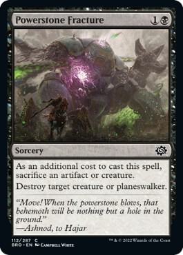 Powerstone Fracture, The Brothers' War 112