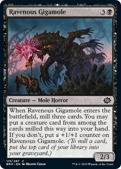 Ravenous Gigamole, The Brothers' War 113