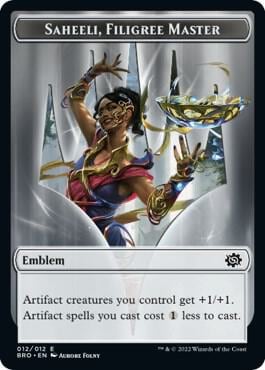 Emblem - Saheeli, Filigree Master, The Brothers' War 12