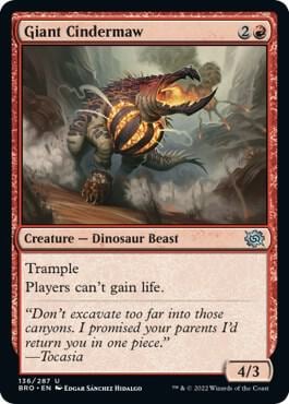 Giant Cindermaw, The Brothers' War 136