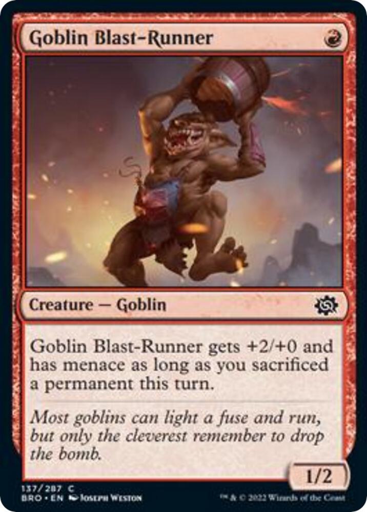 Goblin Blast-Runner, The Brothers' War 137