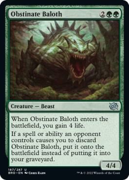 Obstinate Baloth, The Brothers' War 187