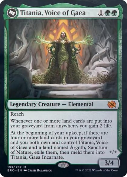 Titania, Voice of Gaea, The Brothers' War 193