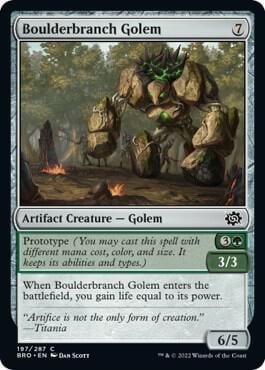 Boulderbranch Golem, The Brothers' War 197