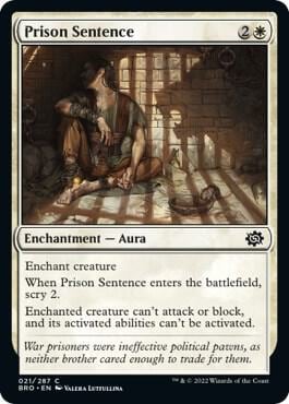 Prison Sentence, The Brothers' War 21