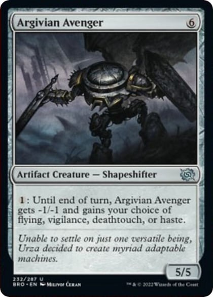 Argivian Avenger, The Brothers' War 232