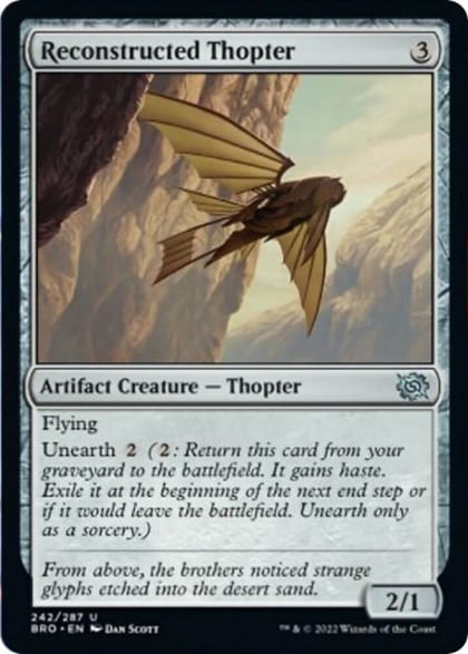 Reconstructed Thopter, The Brothers' War 242