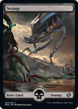 Swamp (283) - Full Art, The Brothers' War 283