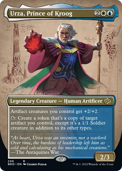 Urza, Prince of Kroog (Borderless), The Brothers' War 296