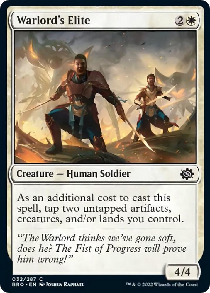 Warlord's Elite, The Brothers' War 32