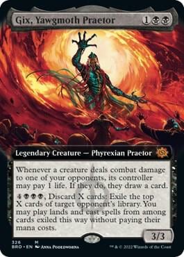 Gix, Yawgmoth Praetor (Extended Art), The Brothers' War 326