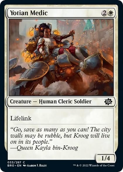Yotian Medic, The Brothers' War 33