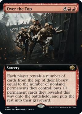 Over the Top (Extended Art), The Brothers' War 340