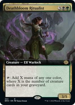 Deathbloom Ritualist (Extended Art), The Brothers' War 353