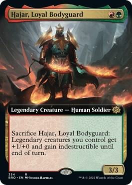 Hajar, Loyal Bodyguard (Extended Art), The Brothers' War 354